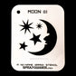 NO-NAME Brand Moon Stencil #1