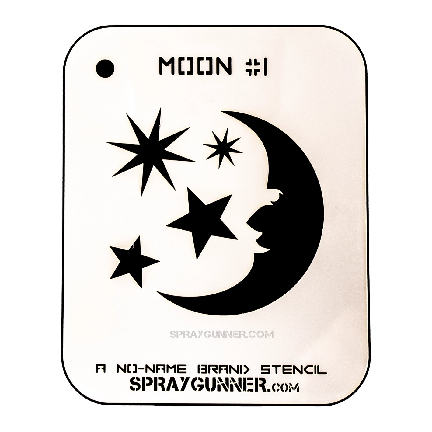 NO-NAME Brand Moon Stencil #1