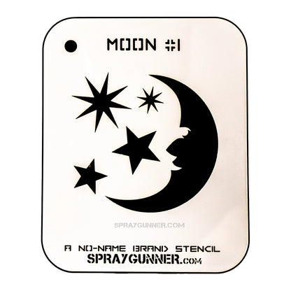 NO-NAME Brand Moon Stencil #1