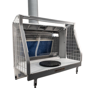 Offers excellent visibility and freedom of movement for larger projects or intricate detail work.
