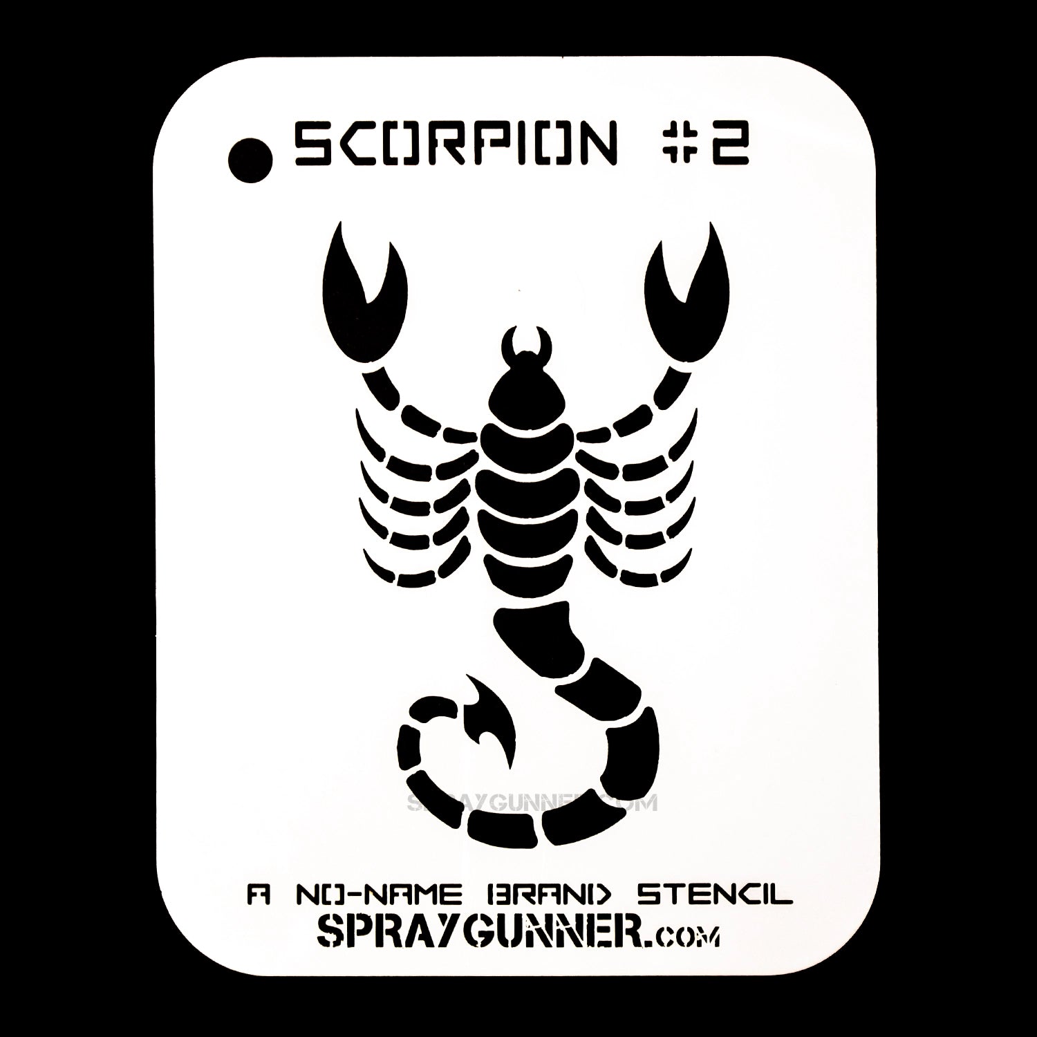 NO-NAME Brand Scorpion Stencil #2 - Intricate Designs