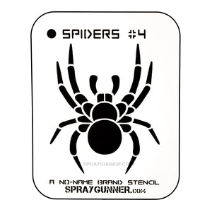 NO-NAME Brand Spiders Stencil #4
