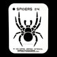 NO-NAME Brand Spiders Stencil #4