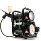 Silent Storm Air Compressor by NO-NAME, a compact and ultra-quiet compressor for airbrushing. Features dual tanks and a sturdy black frame for stability.