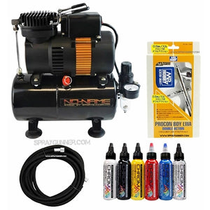 NO-NAME Tooty Air Compressor PS-266 Airbrush with 3m Hose and ChromaAir Primary Set