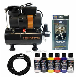 NO-NAME Tooty Air Compressor PS-270 Airbrush with 3m Hose and Wicked Primary Set NO-NAME brand