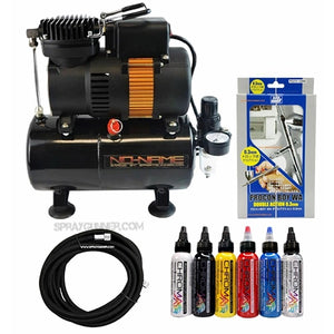 NO-NAME Tooty Air Compressor PS-274 Airbrush with 3m Hose and ChromaAir Primary Set
