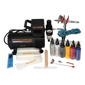 NO-NAME Cool Rooty Tooty Starter Airbrush Kit with paint