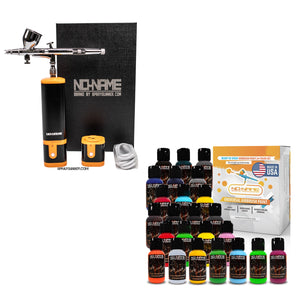 Cordless airbrush battery powered compressor with airbrush kit with Options - SprayGunner
