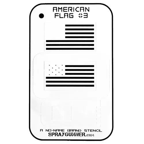 NO-NAME Brand American Flag Stencils NO-NAME brand