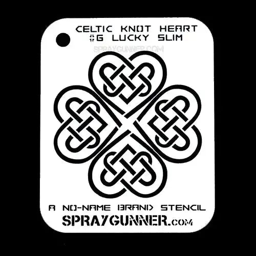 NO-NAME Brand Celtic Heart Stencils (Medium) NO-NAME brand