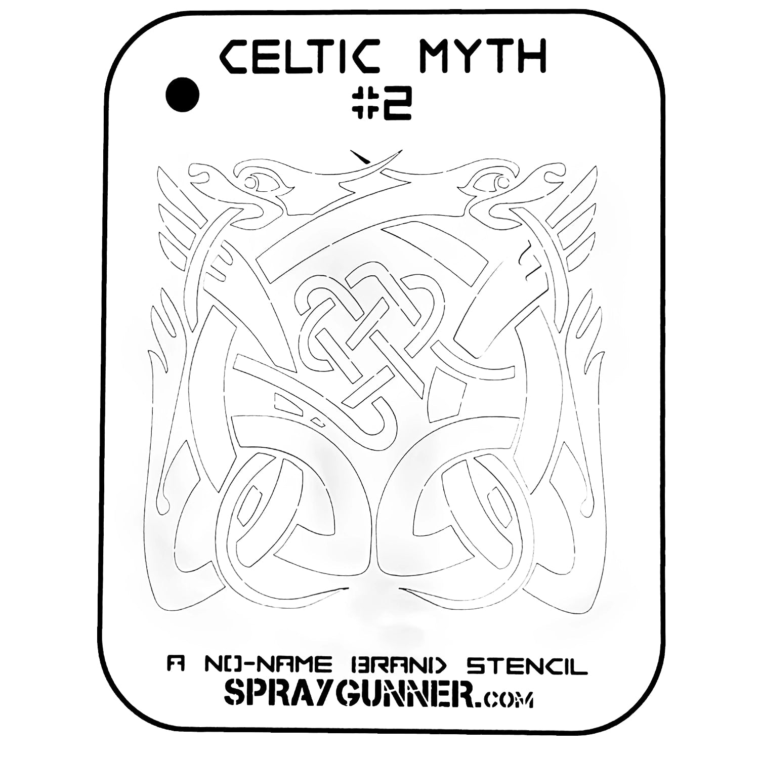 NO-NAME Brand Celtic Myth Stencil #2 NO-NAME brand