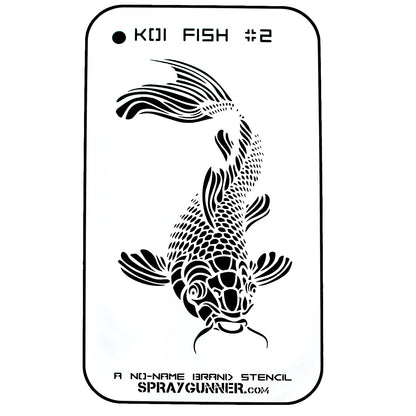 NO-NAME Brand Koi Fish Stencil #2 NO-NAME brand