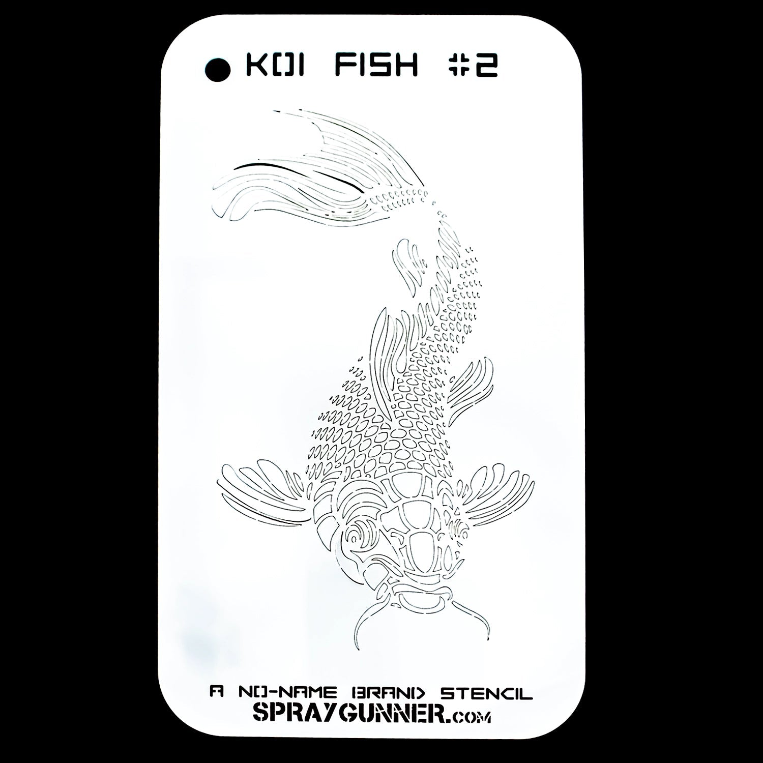 NO-NAME Brand Koi Fish Stencil #2 NO-NAME brand