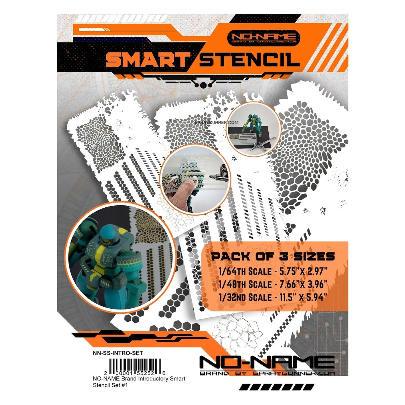 NO-NAME Brand Introductory Smart Stencil Set (3 sizes) - SprayGunner