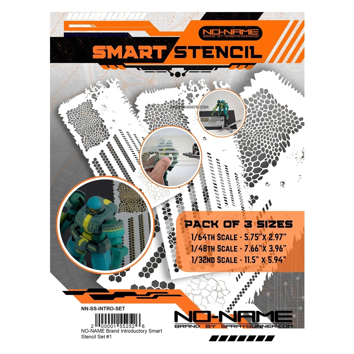 NO-NAME Brand Introductory Smart Stencil Set (3 sizes) - SprayGunner