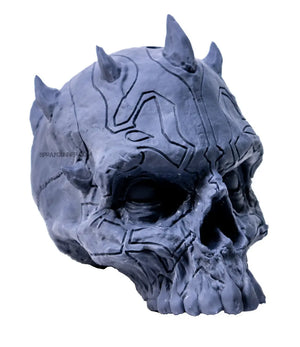 NO-NAME Limited edition Darth Maul Paintable 3D-Printed Resin Skull - SprayGunner