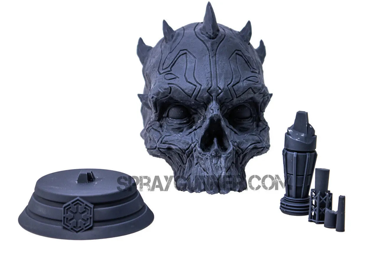 NO-NAME Limited edition Darth Maul Paintable 3D-Printed Resin Skull - SprayGunner