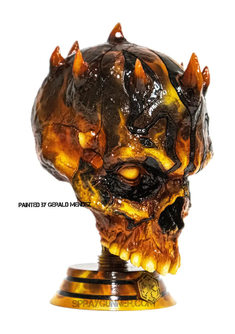 NO-NAME Limited edition Darth Maul Paintable 3D-Printed Resin Skull - SprayGunner