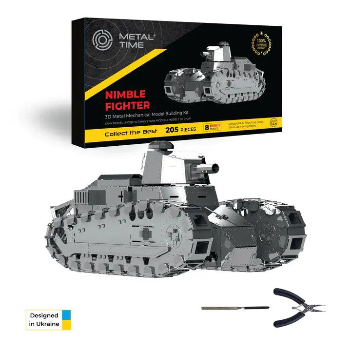 Nimble Fighter Renault FT-17 Tank Metal Model - SprayGunner