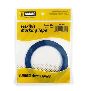 Open Box AMMO by MIG Accessories Flexible Masking Tape (3mm x 33m) AMMO by Mig Jimenez at SprayGunner