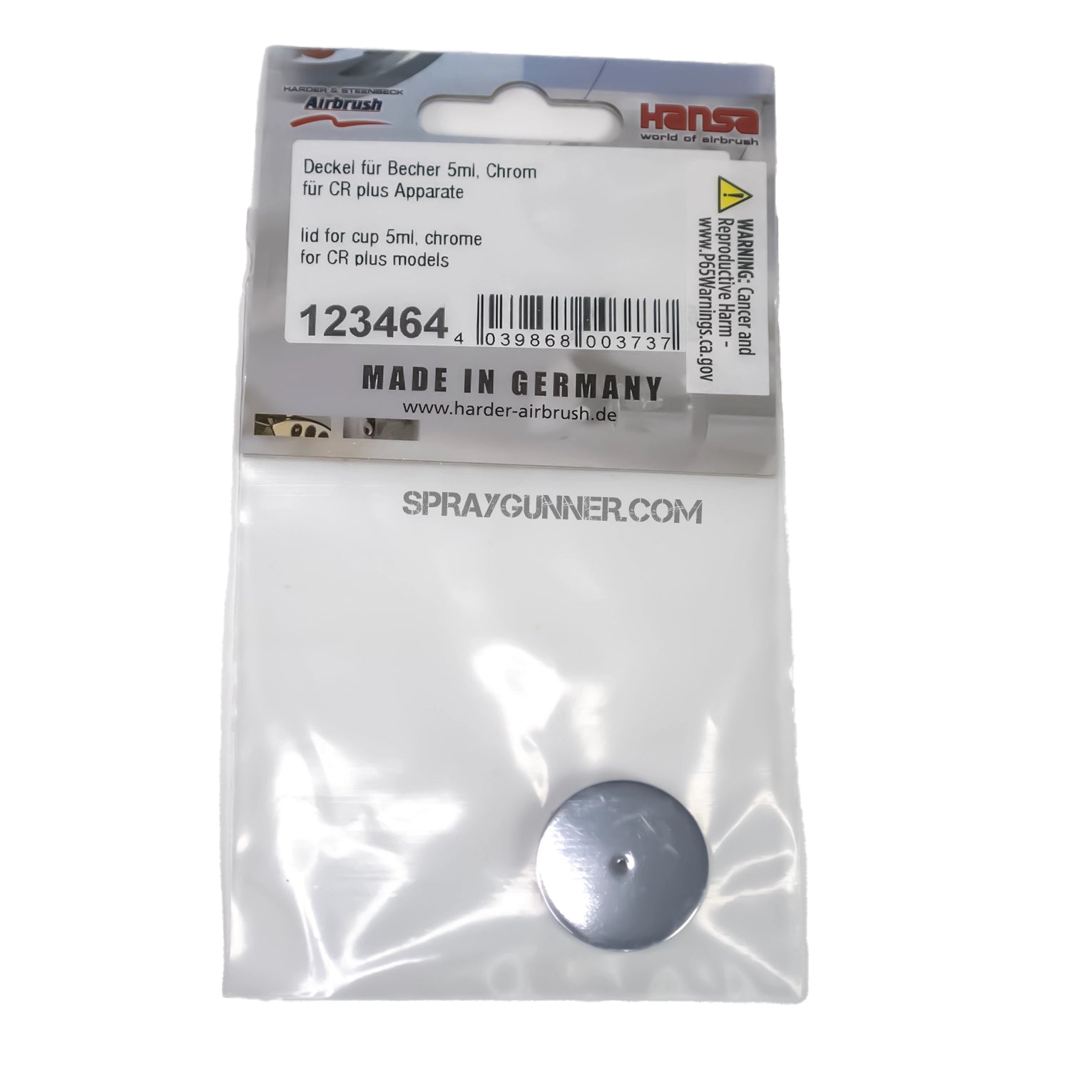 Open Box CR Lid for 5 ml Cup - SprayGunner