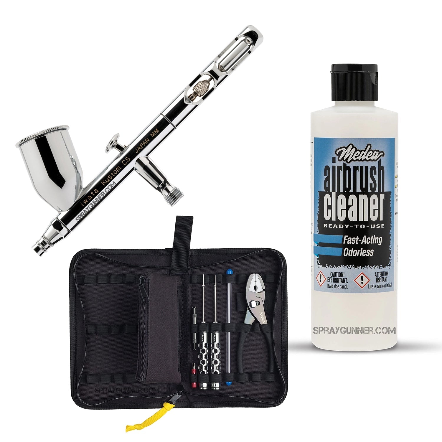 Open Box IWATA VAULT KUSTOM CS Gravity Feed Dual Action Airbrush Iwata