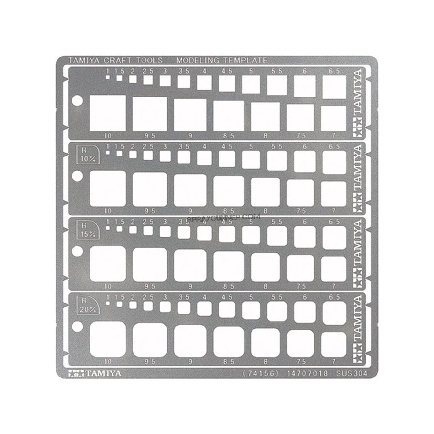 Open Box Tamiya Modeling Template (Square) Tamiya