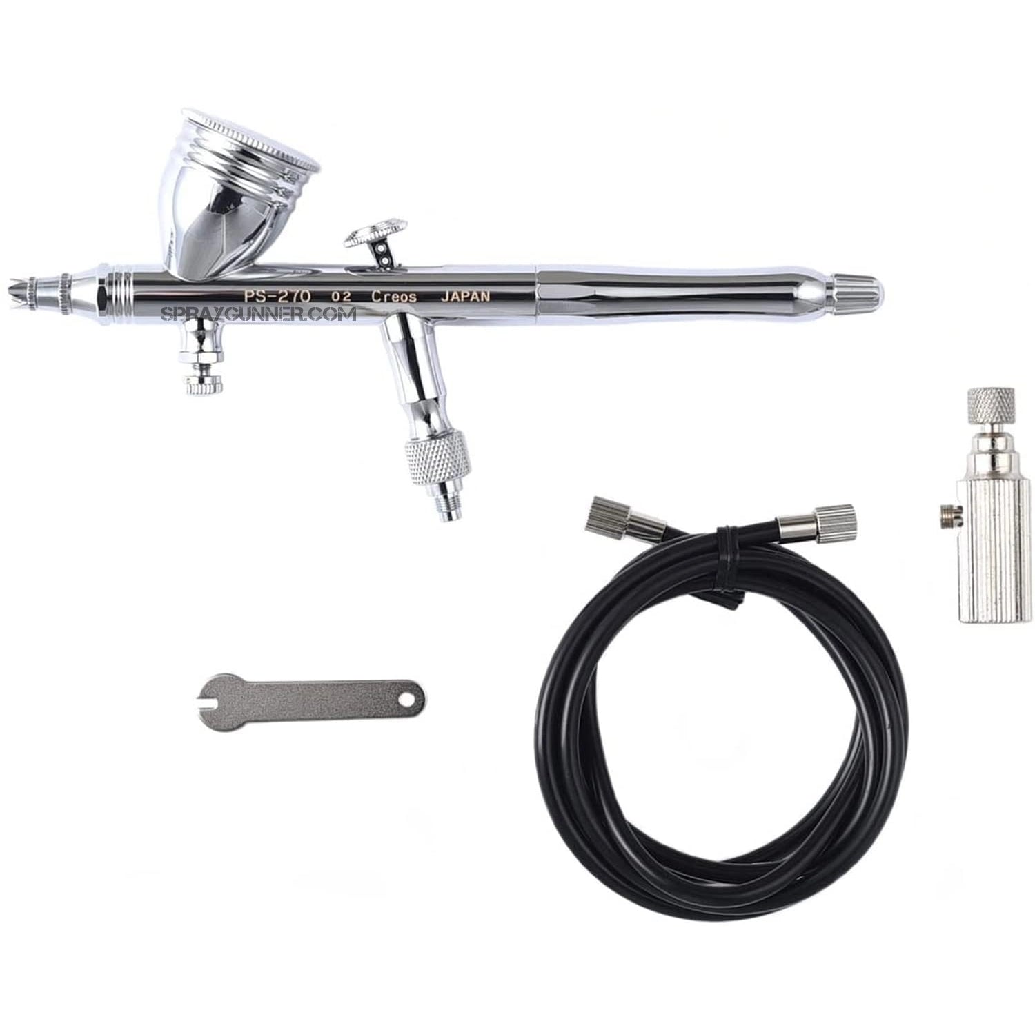 GSI Creos Mr. Airbrush Procon Boy PS-270 0.2mm Platinum - SprayGunner GSI Creos Mr. Airbrush Procon Boy PS-270 0.2mm Platinum - SprayGunner