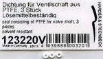 PTFE seal for air valve Harder & Steenbeck