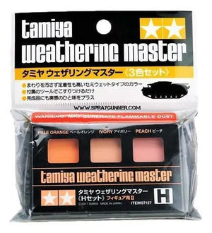 Tamiya Weathering Master: Set H (naranja pálido/marfil/melocotón)