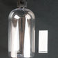 Plastikflasche mit schwarzem geripptem Schnappverschluss und Aufbewahrungsetikett, 16 oz