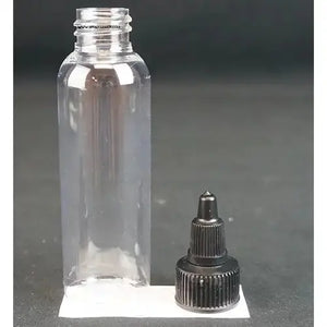 Plastic Bottle with Twist Cap and Storage Label 2oz NO-NAME brand