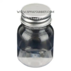 Plastic bottle with lid and label 1 oz