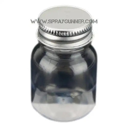 Plastic bottle with lid and label 1 oz