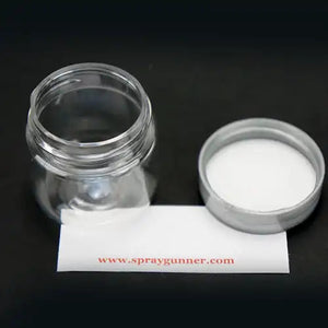 Plastic jar with lid and label 1 oz - SprayGunner