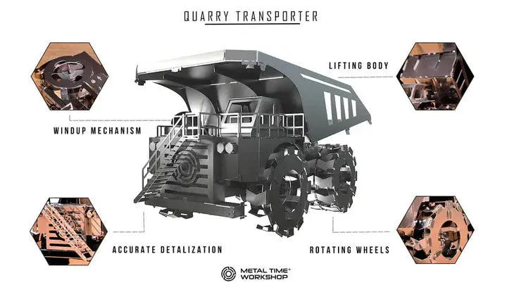 Quarry Transporter Mining Truck Metal Model - SprayGunner