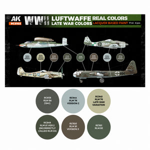 AK Interactive WWII Luftwaffe Late War Colors – RCS103