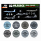 AK Interactive US Air Force & ANG Modern Aircraft Colors – RCS119