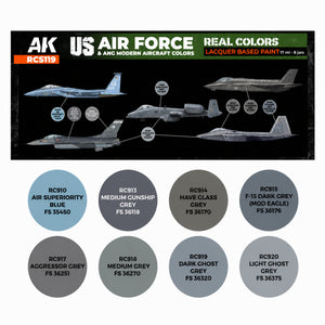 AK Interactive US Air Force & ANG Modern Aircraft Colors – RCS119