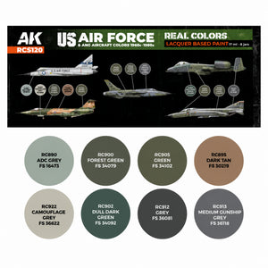 AK Interactive US Air Force & ANG Aircraft Colors 1960s-1980s – RCS120