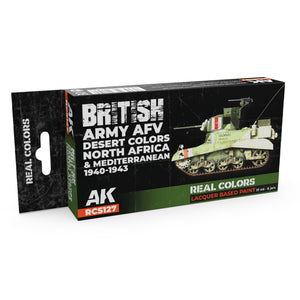 AK Interactive British Army AFV Desert Colors. North Africa and Mediterranean 1940-1943 – RCS127