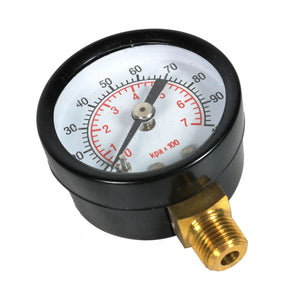 Replacement pressure gauge for airbrush compressor pressure regulator