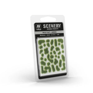 Vallejo Scenery: Wild Tuft – Green (4mm)