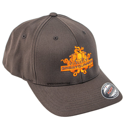 SprayGunner Gray Atom Logo Cap