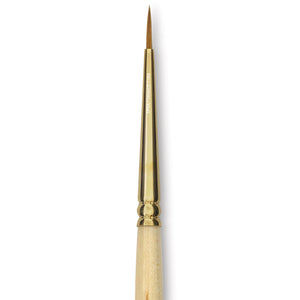 Silver Kolinsky Round Short-Handle Silver Brush Dimensions