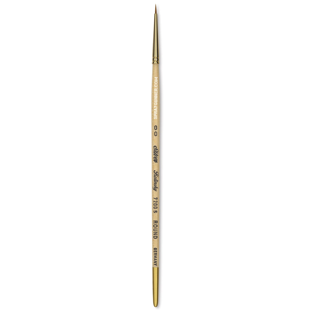 Silver Brush Silver Kolinsky Round Short Handle Brush Size 00