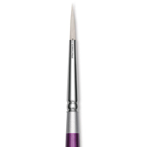 Silver Brush Silver Silk 88 Synthetic Ultra Round short handle brush, size 4. Ideal for fine details, smooth application, and precision control.
