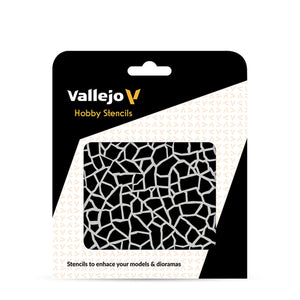 Vallejo Hobby Stencils: Giraffe Camo WWII (125x125mm)