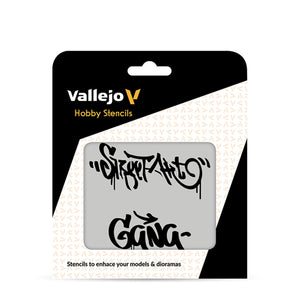 Vallejo Hobby Stencils: Street Art Nº2 (125x125mm)